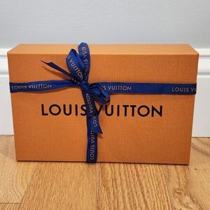 ​🎁 Authentic Louis Vuitton Iconic Orange Presentation Gift Box with Ribbon
